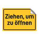 Ziehen, um zu öffnen