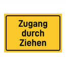 Zugang durch Ziehen