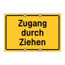 Zugang durch Ziehen