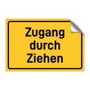 Zugang durch Ziehen
