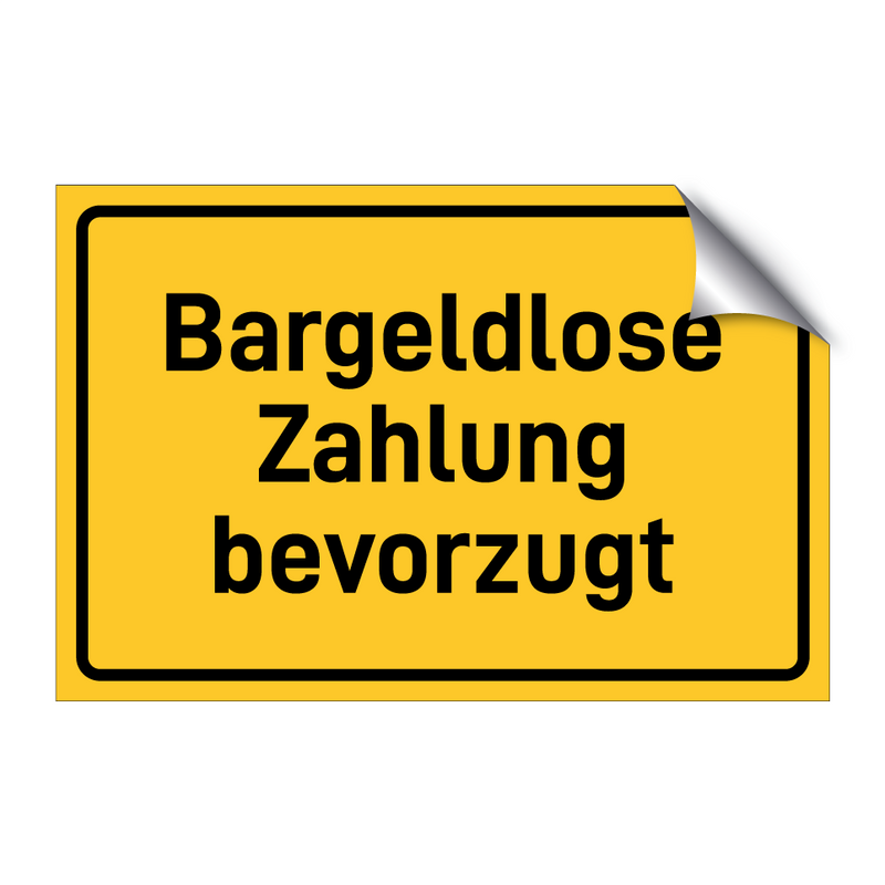 Bargeldlose Zahlung bevorzugt & Bargeldlose Zahlung bevorzugt & Bargeldlose Zahlung bevorzugt