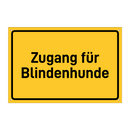 Zugang für Blindenhunde