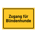 Zugang für Blindenhunde