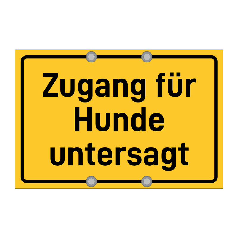Zugang für Hunde untersagt & Zugang für Hunde untersagt & Zugang für Hunde untersagt