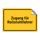 Zugang für Rollstuhlfahrer