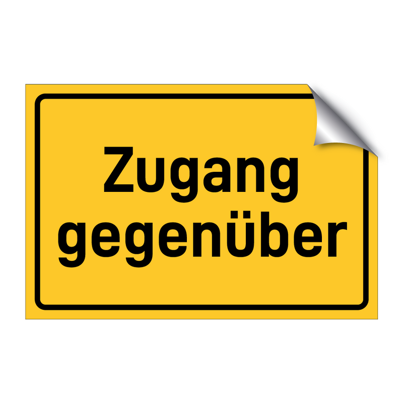 Zugang gegenüber