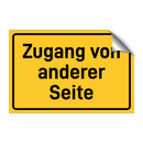 Zugang von anderer Seite