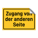Zugang von der anderen Seite