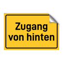 Zugang von hinten