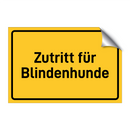 Zutritt für Blindenhunde
