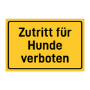 Zutritt für Hunde verboten