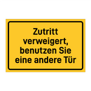 Zutritt verweigert, benutzen Sie eine andere Tür