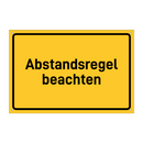 Abstandsregel beachten & Abstandsregel beachten & Abstandsregel beachten & Abstandsregel beachten