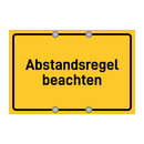 Abstandsregel beachten & Abstandsregel beachten & Abstandsregel beachten & Abstandsregel beachten