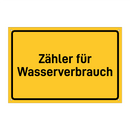 Zähler für Wasserverbrauch