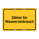 Zähler für Wasserverbrauch