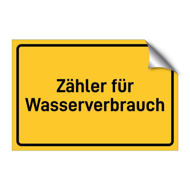 Zähler für Wasserverbrauch