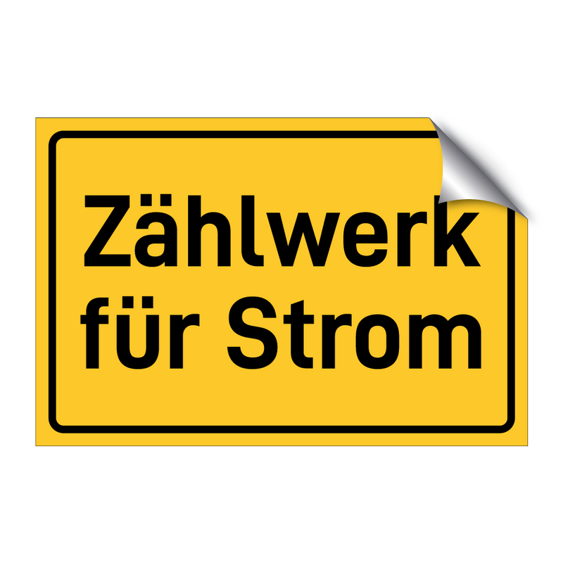 Zählwerk für Strom