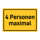4 Personen maximal