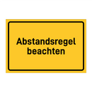 Abstandsregel beachten & Abstandsregel beachten & Abstandsregel beachten & Abstandsregel beachten