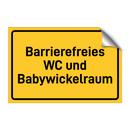 Barrierefreies WC und Babywickelraum & Barrierefreies WC und Babywickelraum