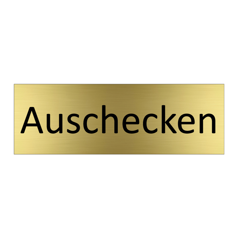 Auschecken