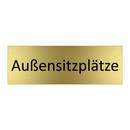 Außensitzplätze