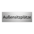 Außensitzplätze