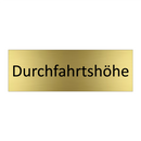 Durchfahrtshöhe