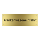 Krankenwageneinfahrt