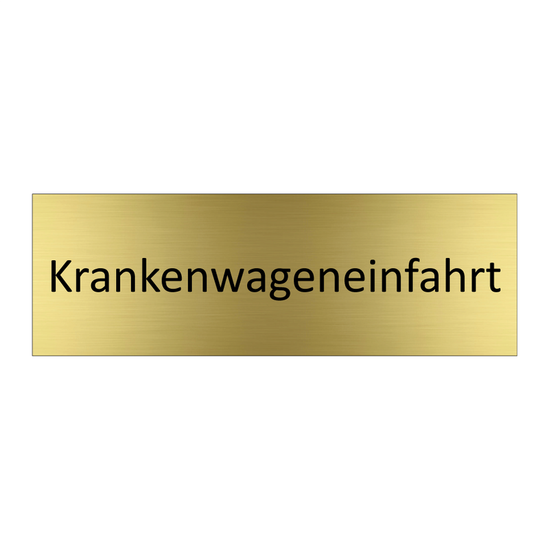 Krankenwageneinfahrt