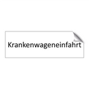 Krankenwageneinfahrt