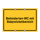 Behinderten-WC mit Babywickelbereich & Behinderten-WC mit Babywickelbereich