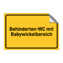 Behinderten-WC mit Babywickelbereich & Behinderten-WC mit Babywickelbereich