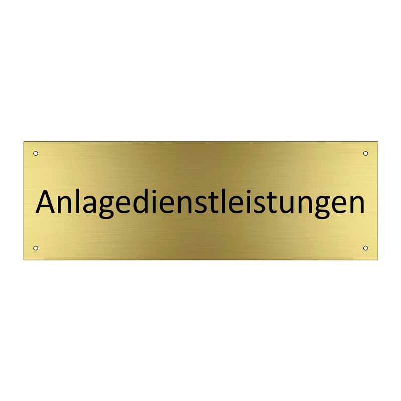 Anlagedienstleistungen