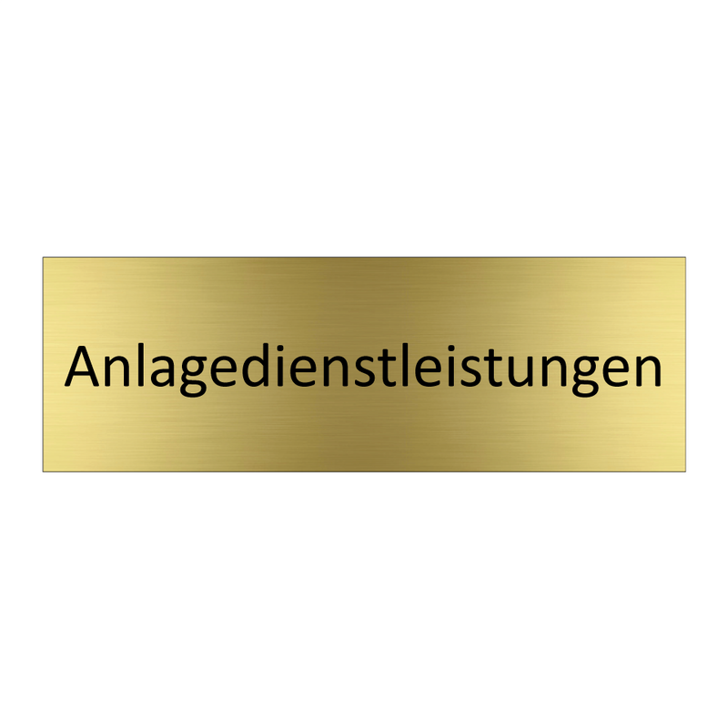Anlagedienstleistungen