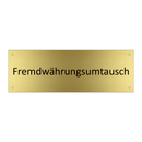 Fremdwährungsumtausch