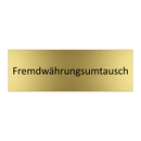Fremdwährungsumtausch