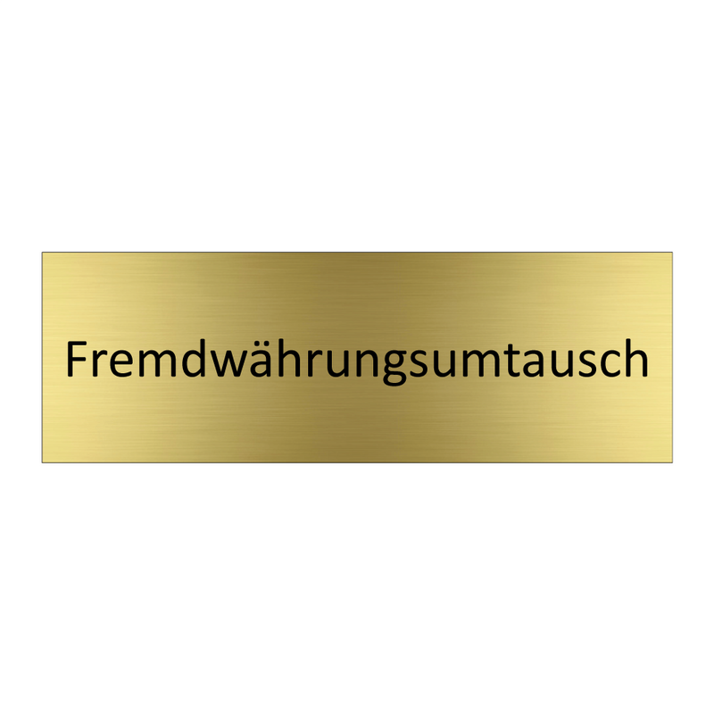 Fremdwährungsumtausch
