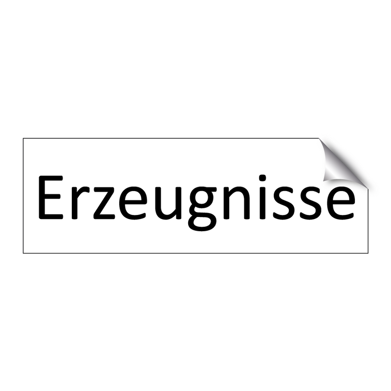 Erzeugnisse