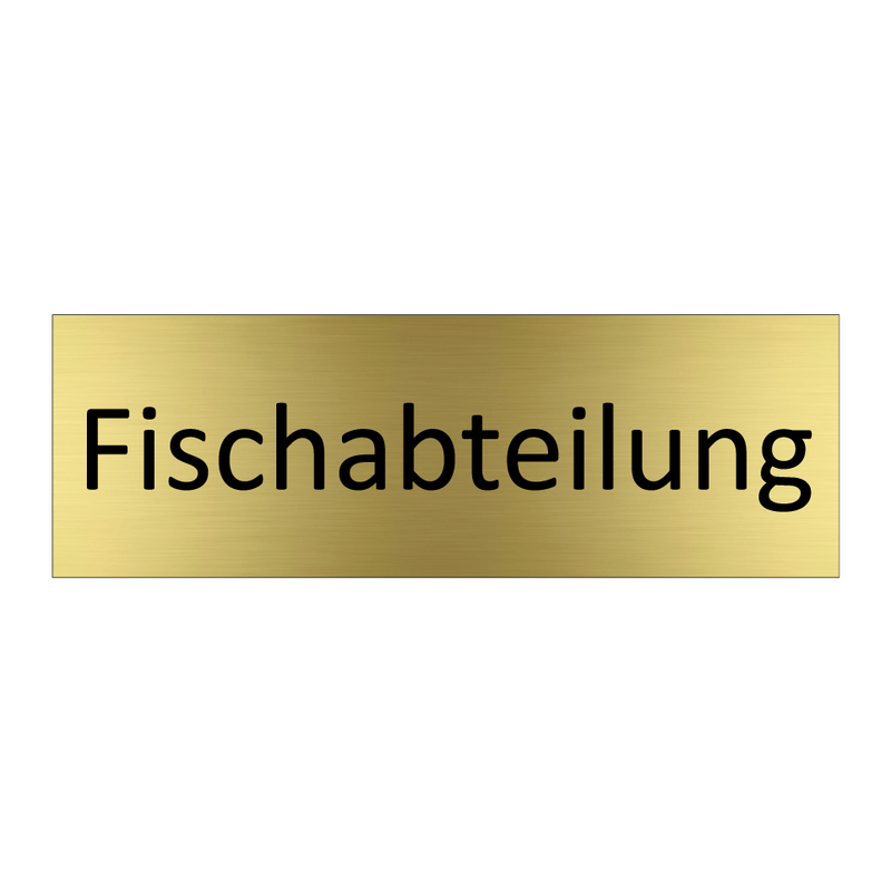 Fischabteilung