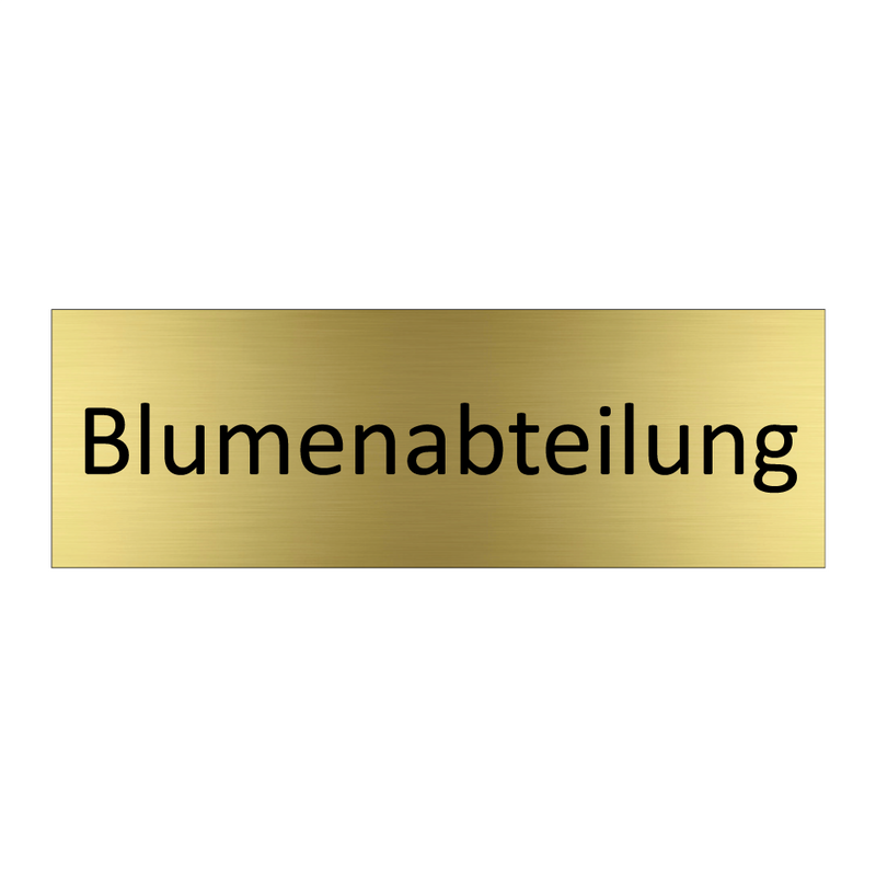 Blumenabteilung