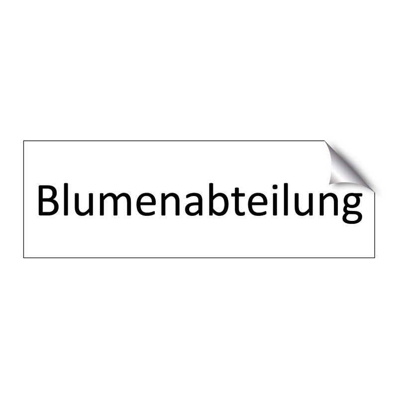 Blumenabteilung
