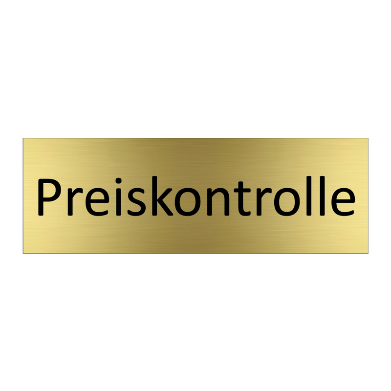 Preiskontrolle