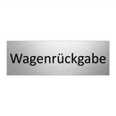 Wagenrückgabe