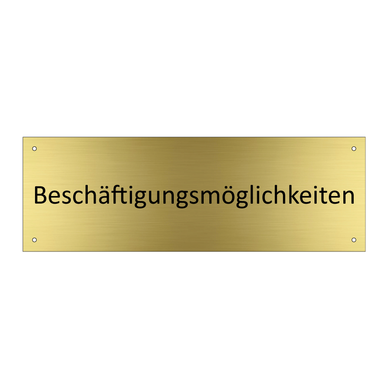 Beschäftigungsmöglichkeiten