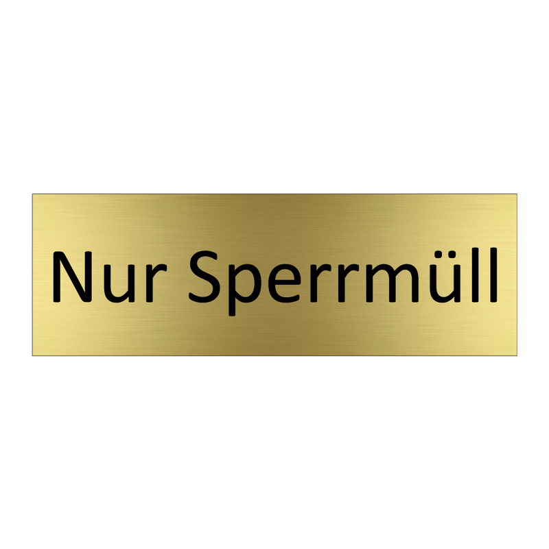 Nur Sperrmüll