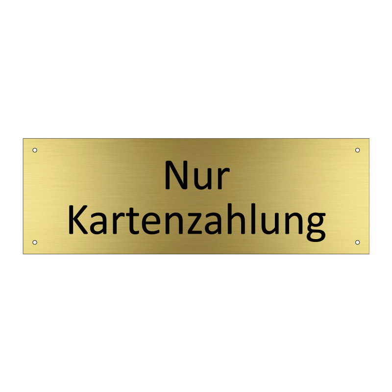 Nur Kartenzahlung