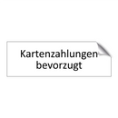 Kartenzahlungen bevorzugt