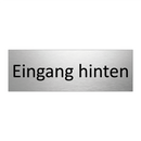 Eingang hinten